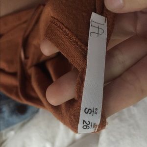 Burnt orange autumn comfy dress